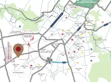 Pardos Sakura Location Map, Sector 90 Gurugram